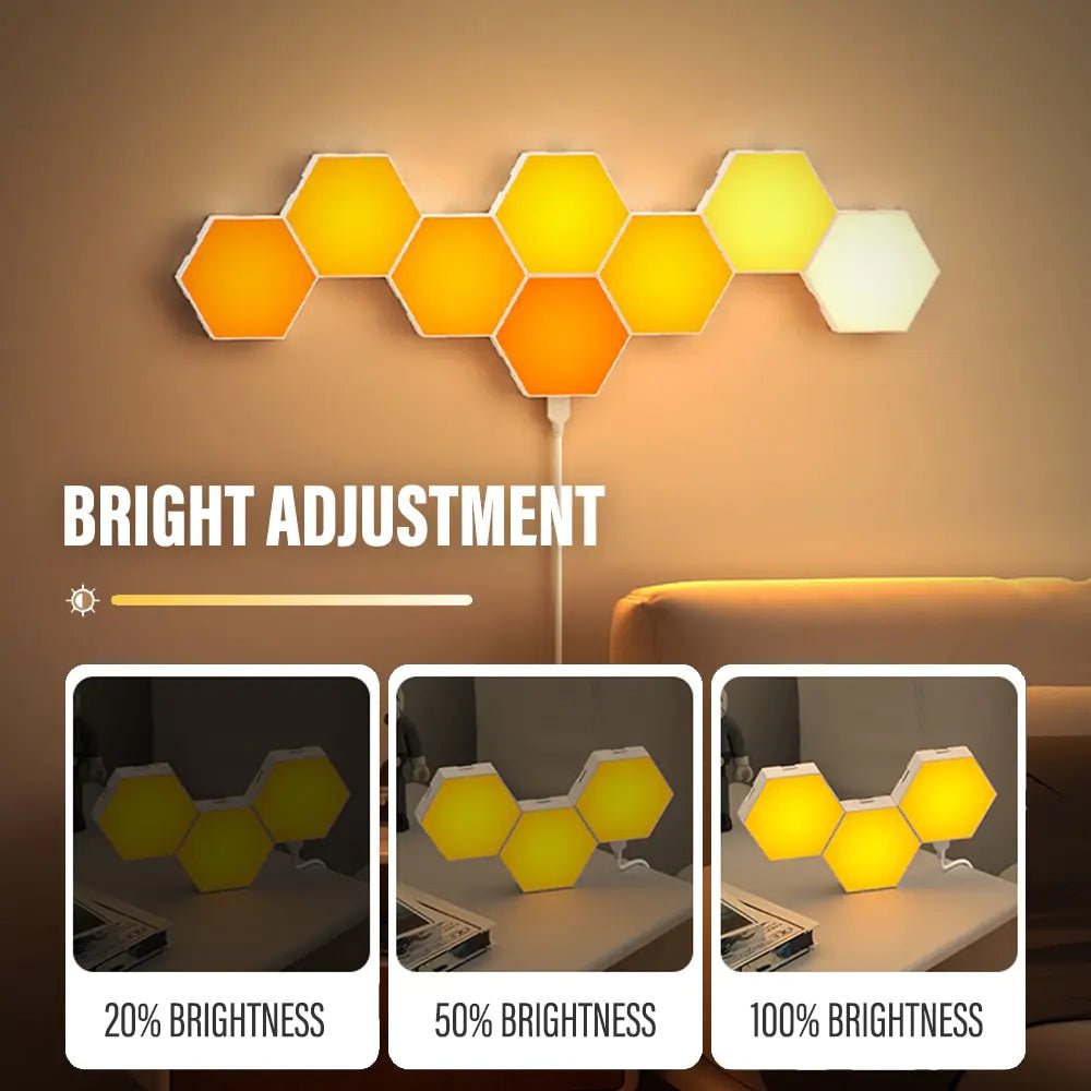 Bluetooth LED Hexagon Light - Luxe Crystal