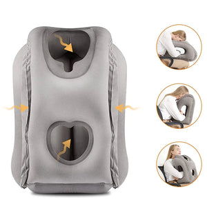 Inflatable Travel Pillow: Compact Comfort - Luxe Crystal