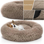 Luxe Crystal Donut Cuddler Dog Bed - Luxe Crystal