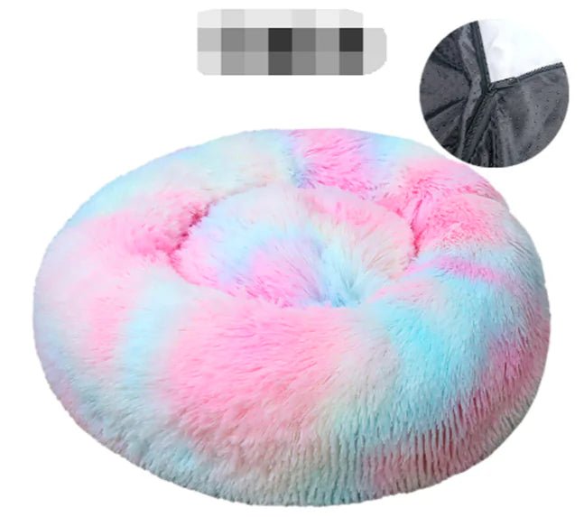 Luxe Crystal Donut Cuddler Dog Bed - Luxe Crystal