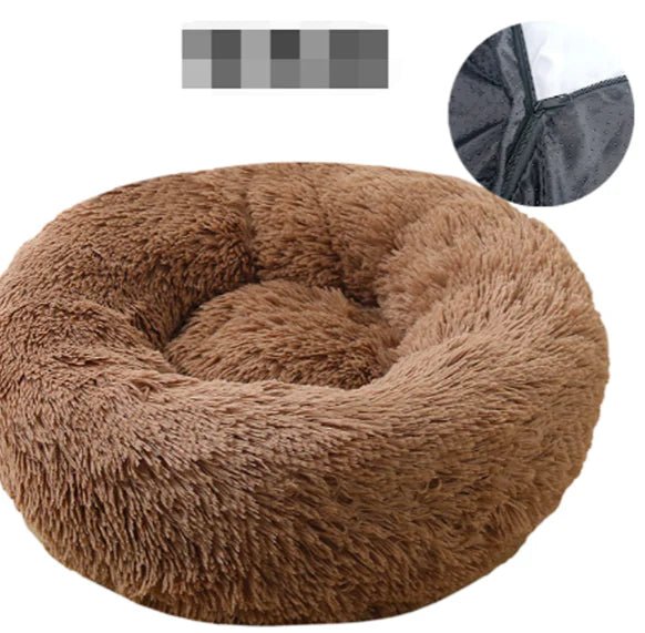 Luxe Crystal Donut Cuddler Dog Bed - Luxe Crystal