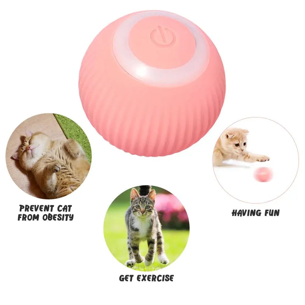 Luxe Crystal Electric Rolling Smart Ball for Cats - Luxe Crystal