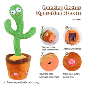 Luxe Crystal Singing Sunny the Dancing Cactus - Luxe Crystal