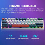 Machenike K500-B61 Mini Mechanical RGB Gaming Keybaord - Luxe Crystal