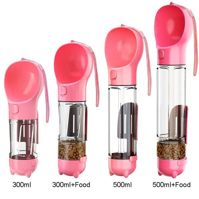 Multifunction Water and Food Pet Bottle - Luxe Crystal