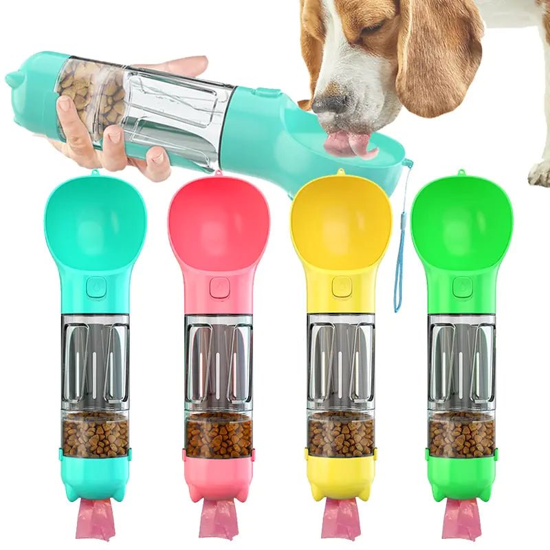 Multifunction Water and Food Pet Bottle - Luxe Crystal