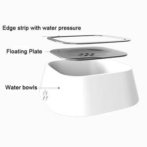 No-Spill Water Bowl for Pets - Luxe Crystal