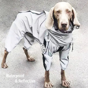 Reflective Dog Raincoat - Luxe Crystal