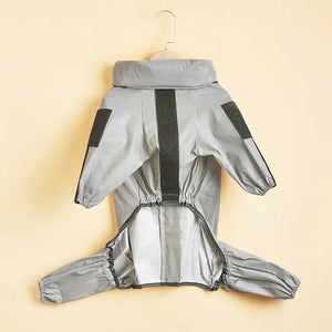 Reflective Dog Raincoat - Luxe Crystal